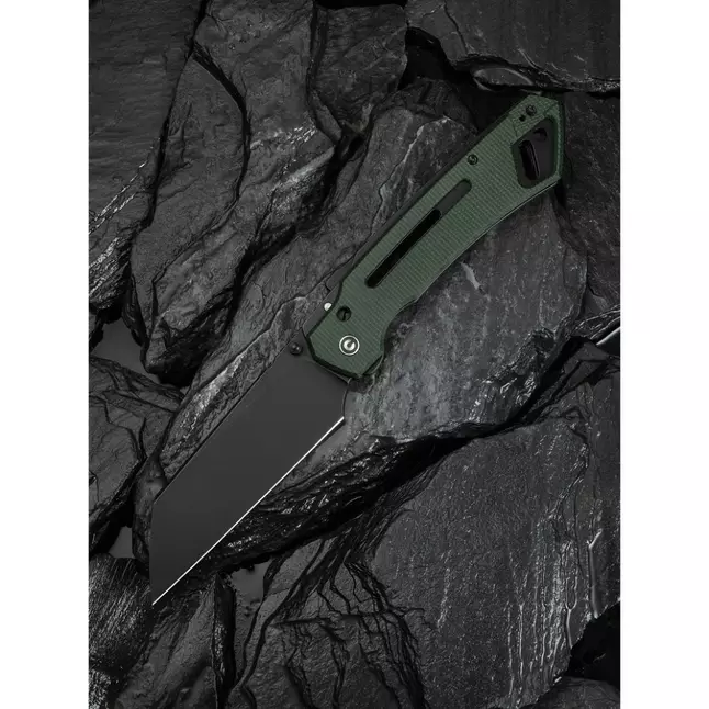 Ніж складаний тактичний Civivi Buster FG, (10.7 см) Nitro-V / Micarta темно-зелений — Photo 9