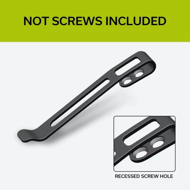 Кліпса кишенькова сталева чорна Civivi без гвинтів CA-05A-V1 — Photo 2