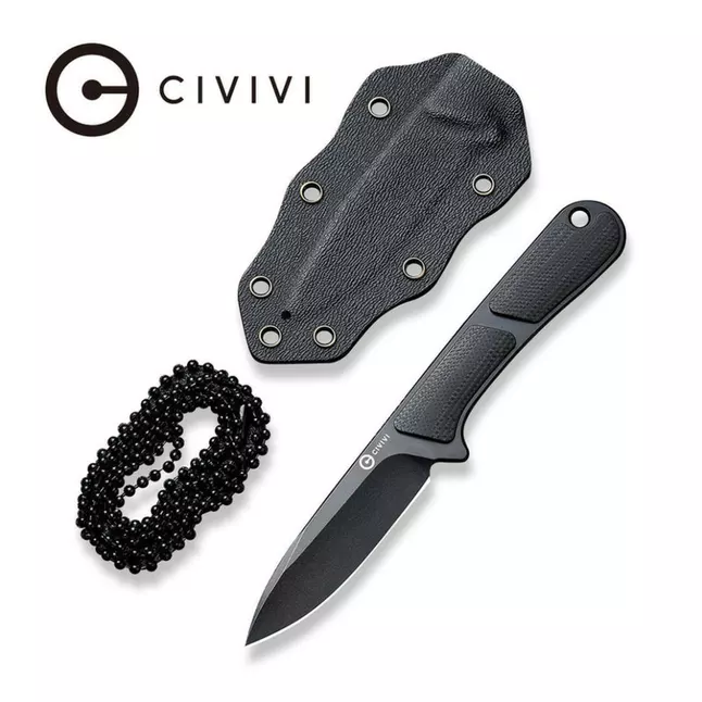 Нож фиксированный тактический Civivi Mini Elementum, (5.7 см) Nitro-V / G10 черный — Photo 5