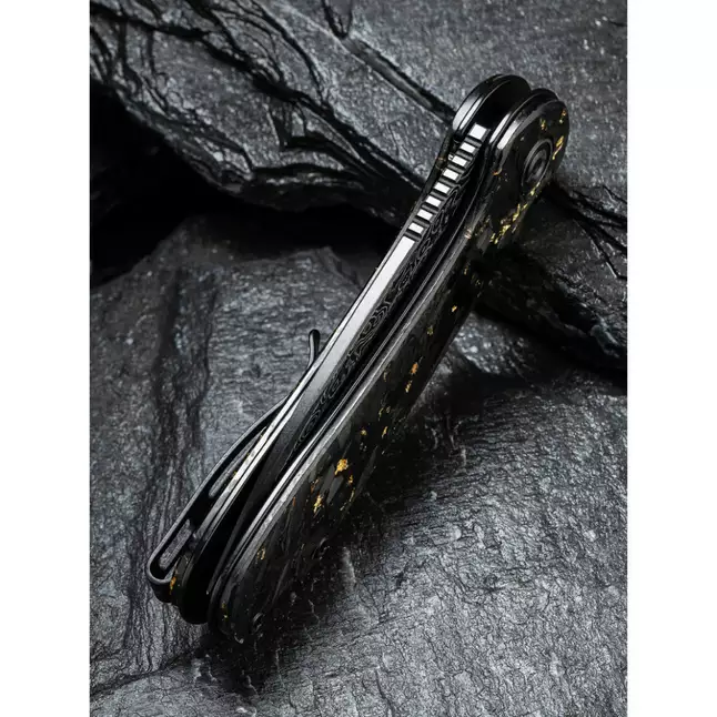 Ніж складаний кишеньковий Civivi Elementum, (7.5 см) Damascus / Carbon Fiber сірий — Photo 13