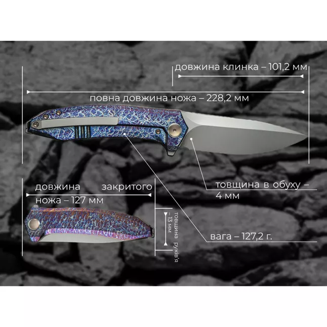 Ніж складаний Weknife Acuminal WE23070-4 — Photo 21