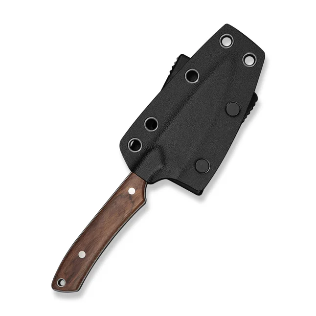 Нож фиксированный карманный Civivi High Grass Field Knife (7,4 см) 14C28N / Wood дерево с чехлом — Photo 8