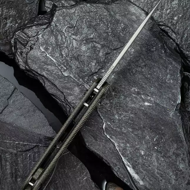 Ніж складаний туристичний Civivi Elementum Pocket, (8.9 см) 14C28N / Micarta сірий — Photo 2