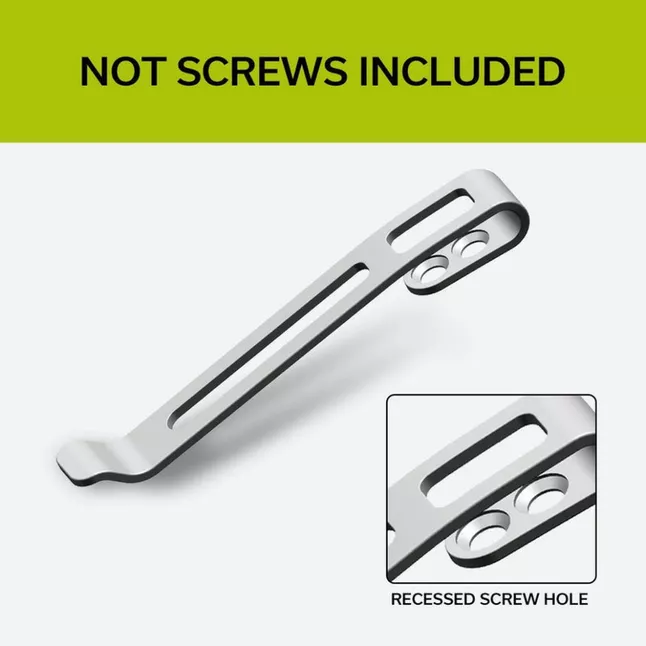 Кліпса кишенькова сталева Civivi без гвинтів CA-05B-V1 — Photo 1