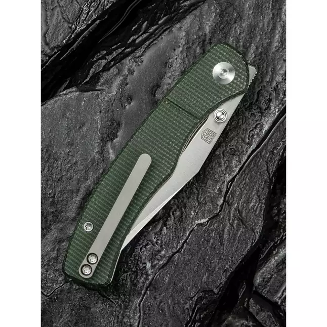 Ніж складаний кишеньковий Civivi Clingman, (7.6 см) Nitro-V / Micarta темно-зелений — Photo 13