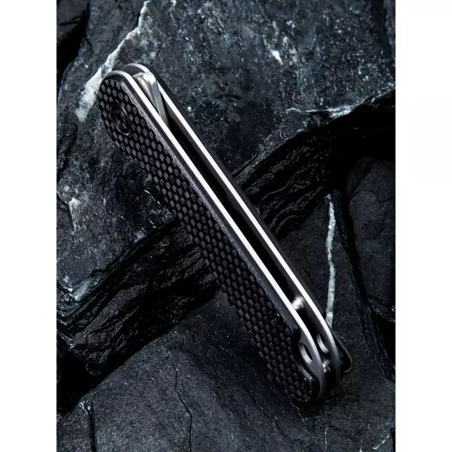 Ніж складаний кишеньковий Civivi Elementum, (7.5 см) Damascus / Carbon Fiber &amp; G10 — Photo 12