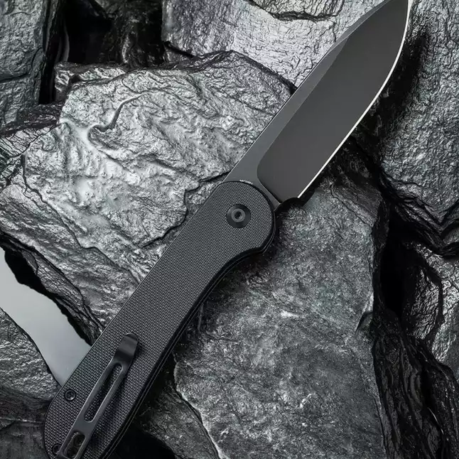 Ніж складаний туристичний Civivi Elementum Pocket, (8.9 см) 14C28N / G10 чорний — Photo 1