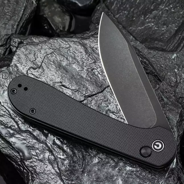 Ніж складаний туристичний Civivi Elementum Pocket, (8.9 см) 14C28N / G10 чорний — Photo 3