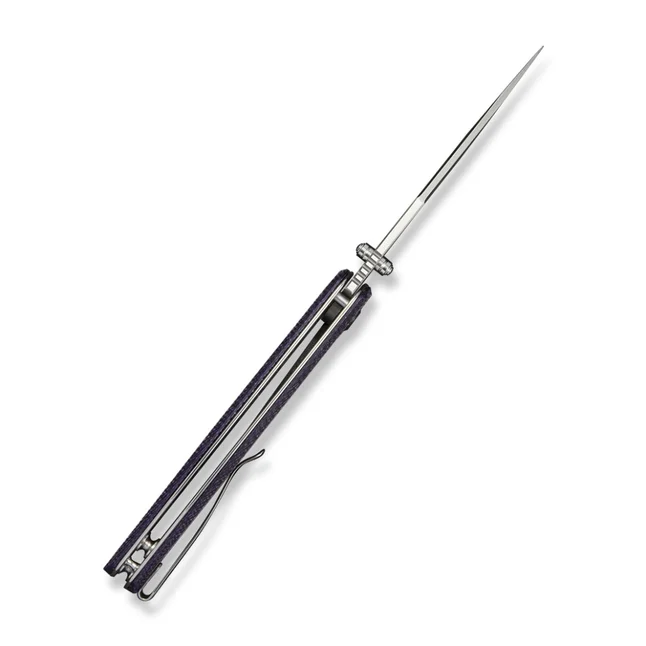 Нож складной туристический Sencut Vyrce (8.9 см) D2 / Canvas Micarta фиолетовый — Photo 5