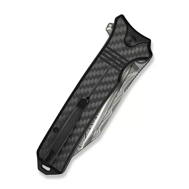 Нож складной туристический Civivi Neurohaptic, (9.5 см) Damascus / Carbon Fiber &amp; G10 — Photo 4