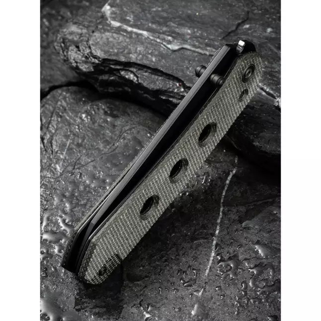 Ніж складаний туристичний Civivi Vision FG, (8.9 см) Nitro-V / Micarta темно-сірий — Photo 14