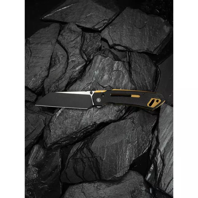 Ніж складаний тактичний Civivi Buster FG, (10.7 см) Nitro-V / G10 чорно-золотий — Photo 16
