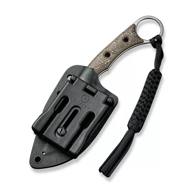 Ніж фіксований тактичний Civivi Midwatch, (8.6 см) N690 / Micarta коричневий — Photo 8