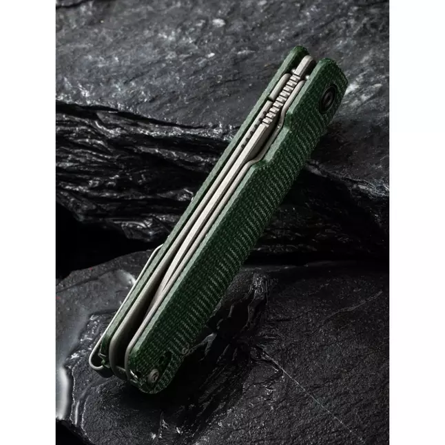 Ніж складаний кишеньковий Civivi Sendy, (7.2 см) Nitro-V / Micarta темно-зелений — Photo 16