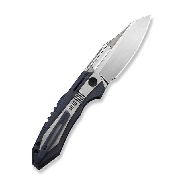 Нож складной туристический Weknife Bogey (9.3 см) Bohler M390 / Titanium синий — Photo 1