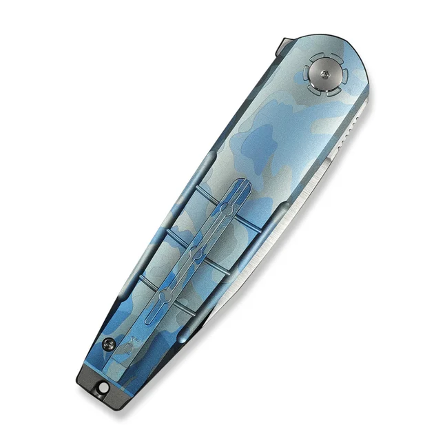 Ніж складаний туристичний Weknife Hull (9.9 см) Bohler M390 / Titanium синій — Photo 4