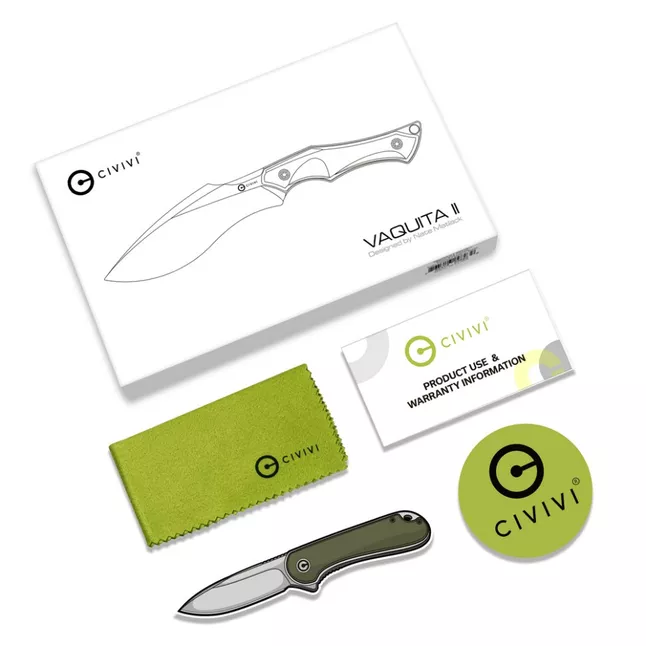 Ніж фіксований тактичний Civivi Vaquita II, (8.1 см) Nitro-V / G10 чорний — Photo 8