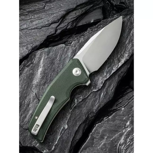 Ніж складаний кишеньковий Civivi Regulatron, (7.6 см) Nitro-V / Micarta темно-зелений — Photo 10