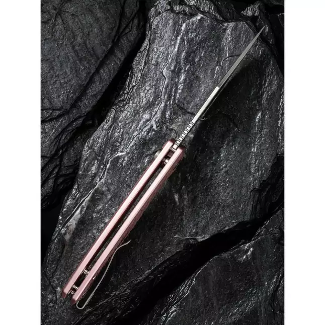 Ніж складаний туристичний Civivi Stormhowl, (8.4 см) Nitro-V / Aluminum рожевий — Photo 15