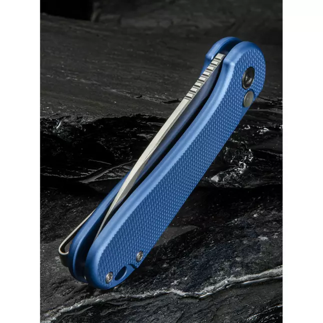 Нож складной карманный Civivi Elementum II, (7.5 см) Nitro-V / Aluminum синий — Photo 14