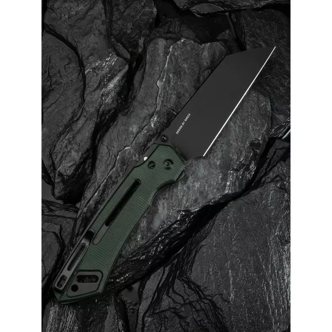 Ніж складаний тактичний Civivi Buster FG, (10.7 см) Nitro-V / Micarta темно-зелений — Photo 10