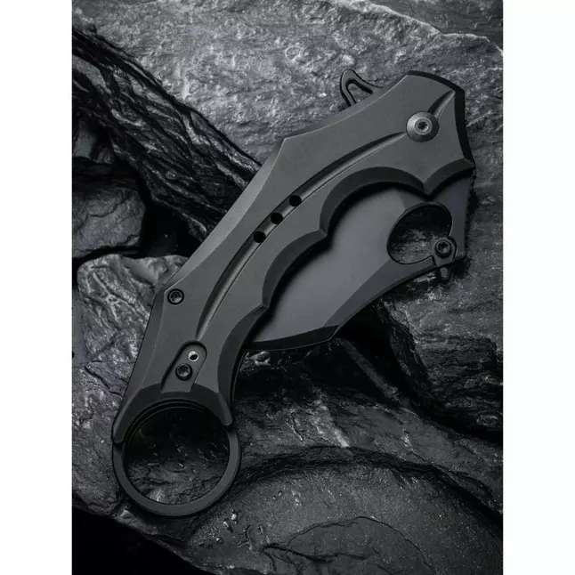 Ніж складаний кишеньковий Civivi Incisor II, (5.1 см) Nitro-V / Aluminum чорний — Photo 12