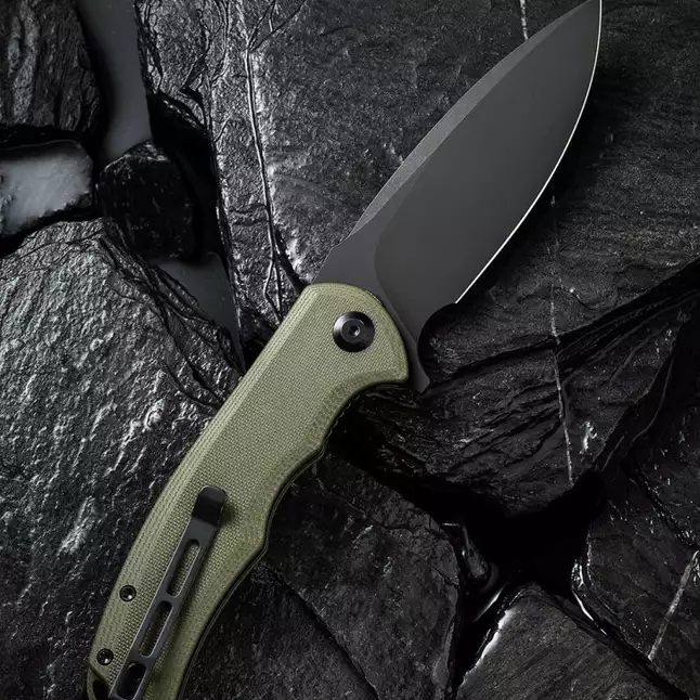 Ніж складаний туристичний Civivi Praxis, (9.5 см) 9Cr18MoV / G10 зелений — Photo 1