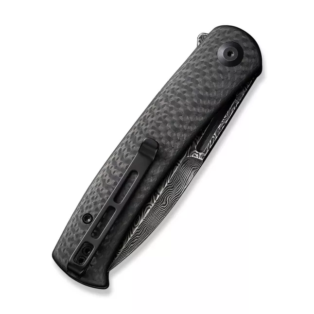 Ніж складаний туристичний Civivi Caetus Flipper, (8.8 см) Damascus / Carbon Fiber — Photo 4
