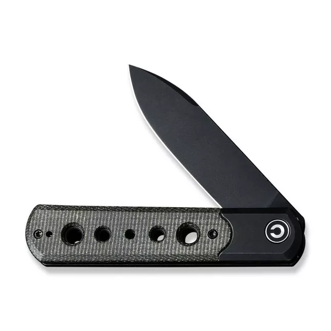 Ніж складаний туристичний Civivi Banneret, (8.8 см) Nitro-V / Stainless &amp; Micarta чорний — Photo 2