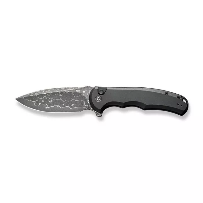 Ніж складаний туристичний Civivi Praxis, (9.5 см) Damascus / Aluminum чорний — Photo 2