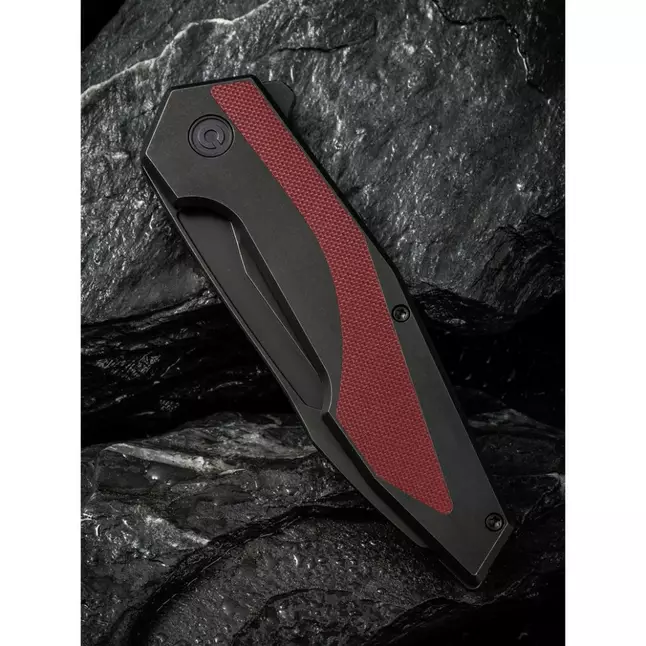 Ніж складаний туристичний Civivi Hypersonic, (9.4 см) 14C28N / Steel &amp; G10 чорно-бордовий — Photo 12