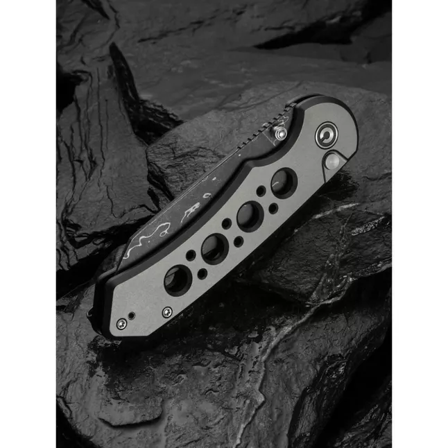 Ніж складаний туристичний Civivi Pragma Prime, (8.9 см) Damascus / Aluminum сірий — Photo 13