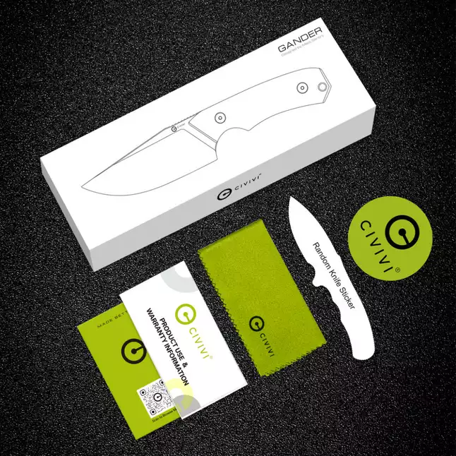 Ніж фіксований тактичний Civivi Gander, (9.2 см) 14C28N / Guibourtia Wood — Photo 19