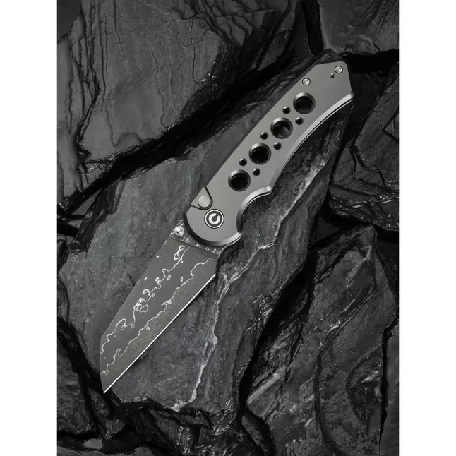 Ніж складаний туристичний Civivi Pragma Prime, (8.9 см) Damascus / Aluminum сірий — Photo 9