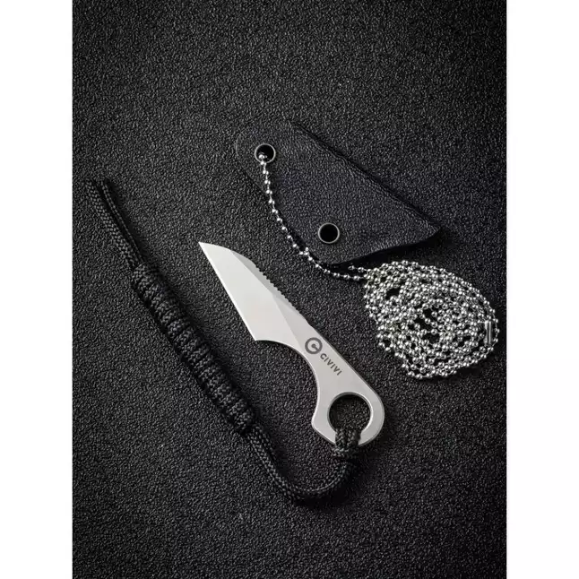 Нож фиксированный тактический Civivi Gramis, (2.6 см) 14C28N серый — Photo 13