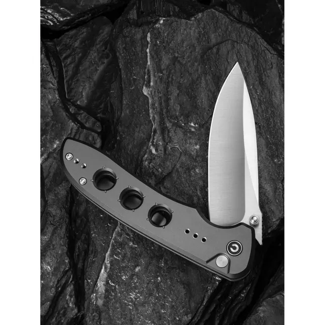 Ніж складаний туристичний Civivi Hyperpulse, (8.9 см) 14C28N / Aluminum сірий — Photo 11