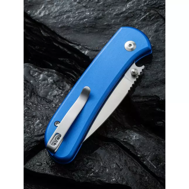 Ніж складаний кишеньковий Civivi Qubit, (7.6 см) 14C28N / Aluminum синій — Photo 13