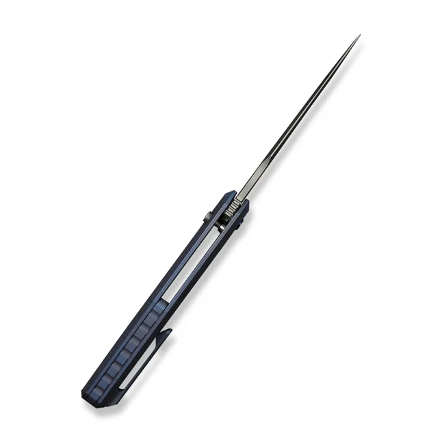 Нож складной туристический Weknife Dressytak (8.6 см) Bohler M390 / Titanium синий — Photo 6