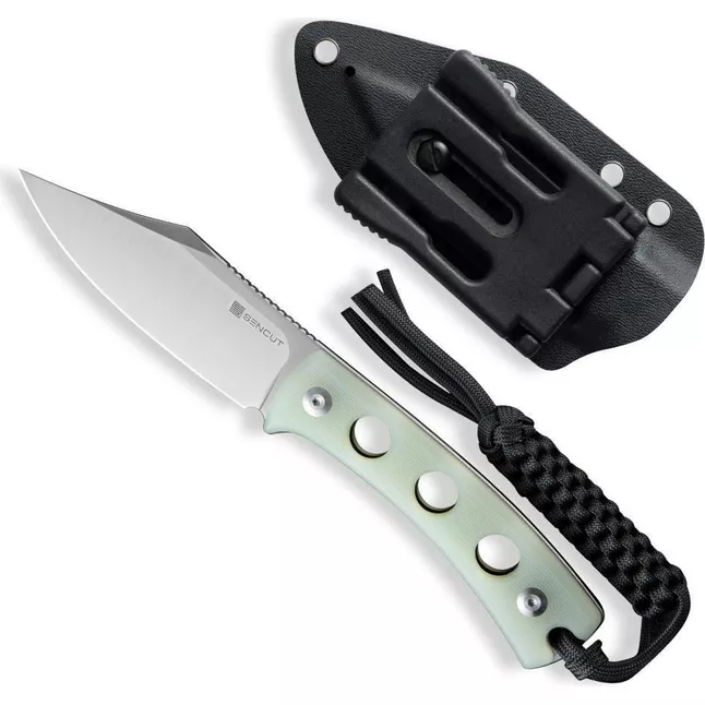 Нож фиксированный туристический Sencut Waxahachie, (9.4 см) 9Cr18MoV / G10 светло-зеленый — Photo 1