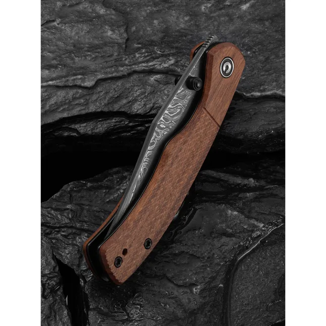 Ніж складаний кишеньковий Civivi Clingman (7.6 см) Damascus / Guibourtia Wood дерево — Photo 10