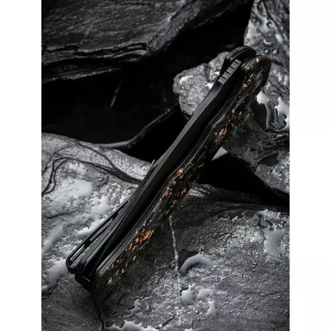 Ніж складаний туристичний Civivi Praxis, (9.5 см) 9Cr18MoV / Carbon Fiber &amp; Resin — Photo 11