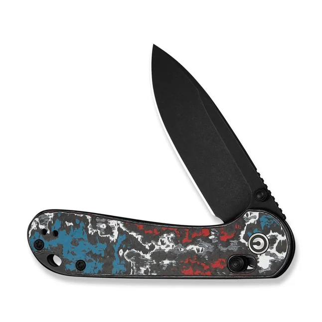 Ніж складаний кишеньковий Civivi Elementum (Crossbar Lock), (7.51 см) CPM S35VN / Nebula FatCarbon Fiber чорний/червоний/синій/білий — Photo 2