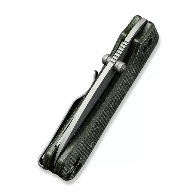 Ніж складаний кишеньковий Civivi Baby Banter, (5.9 см) Nitro-V / Micarta зелений — Photo 6