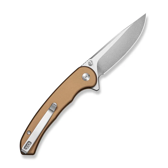 Нож складной туристический Sencut Ingot (8.2 см) D2 / Aluminum коричневый — Photo 1