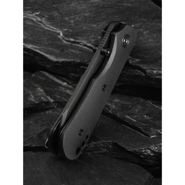 Ніж складаний кишеньковий Civivi Crabby, (6.9 см) 14C28N / Micarta чорний — Photo 14