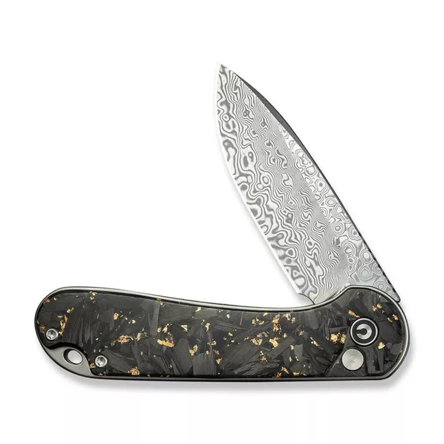Ніж складаний кишеньковий Civivi Elementum II, (7.5 см) Damascus / Carbon Fiber &amp; Resin — Photo 3