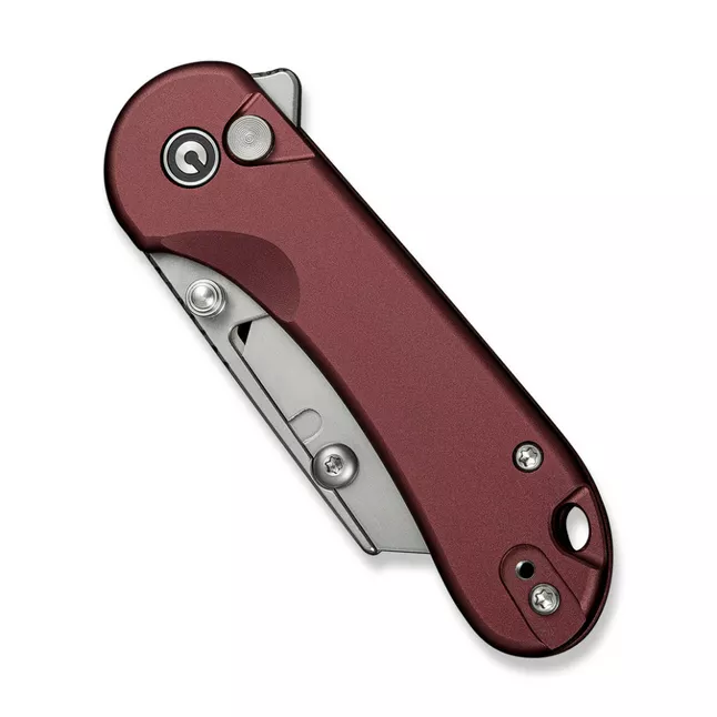Ніж трапеція складаний кишеньковий Civivi Elementum Utility, (5.8 см) 6Cr13 / Aluminum червоний — Photo 3
