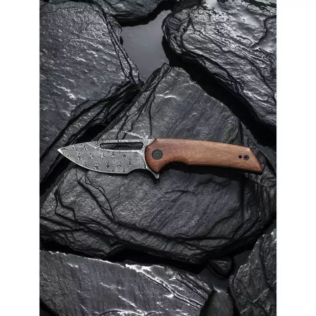 Ніж складаний кишеньковий Civivi Odium, (6.7 см) Damascus / Guibourtia Wood — Photo 14