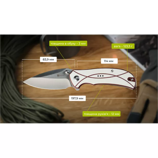 Ніж складаний Sencut Hyrax S23097-3 — Photo 17
