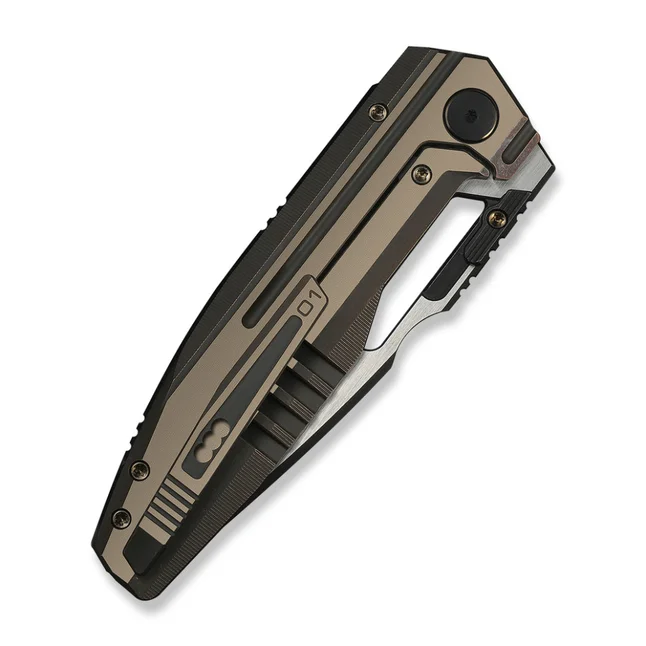 Ніж складаний туристичний Weknife Reveille (9.7 см) Bohler M390 / Titanium бронзовий — Photo 4